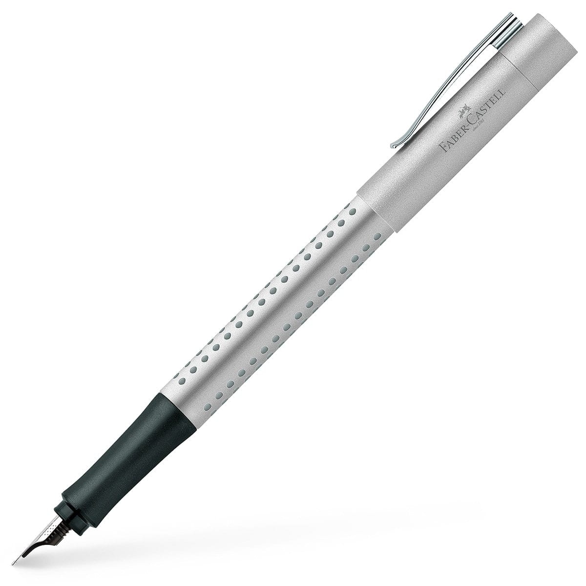 Faber-Castell, Füller, Grip, 2011 Silber-1