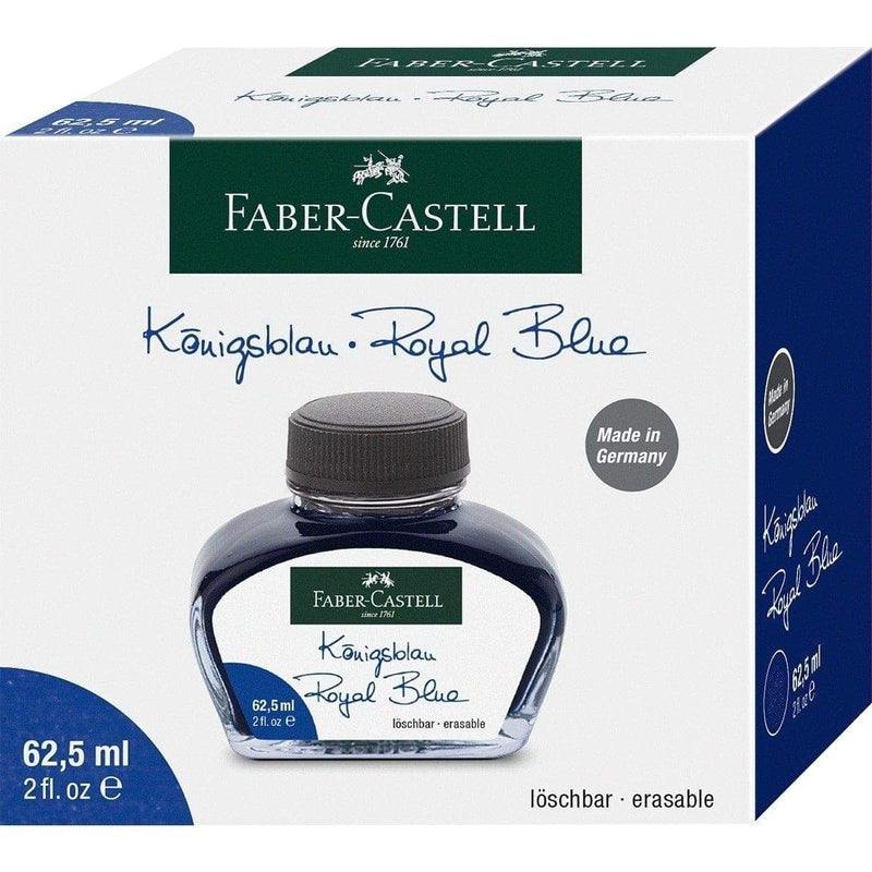 Faber-Castell, Tintenglas, Refills, 62,5 ml Königsblau, löschbar-2