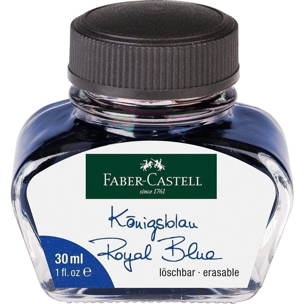 Faber-Castell, Tintenglas, Refills, Königsblau löschbar 30 ml-1