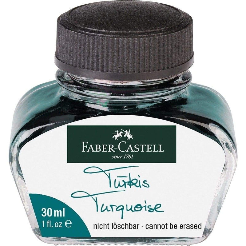 Faber-Castell, Tintenglas, Refills, Türkis 30 ml-1