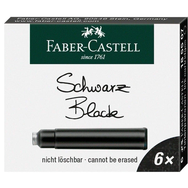 Faber-Castell, Tintenpatrone, Refills, Standard Schwarz 6er-1