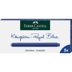 Faber-Castell, Tintenpatrone, 5 Stück, Königblau