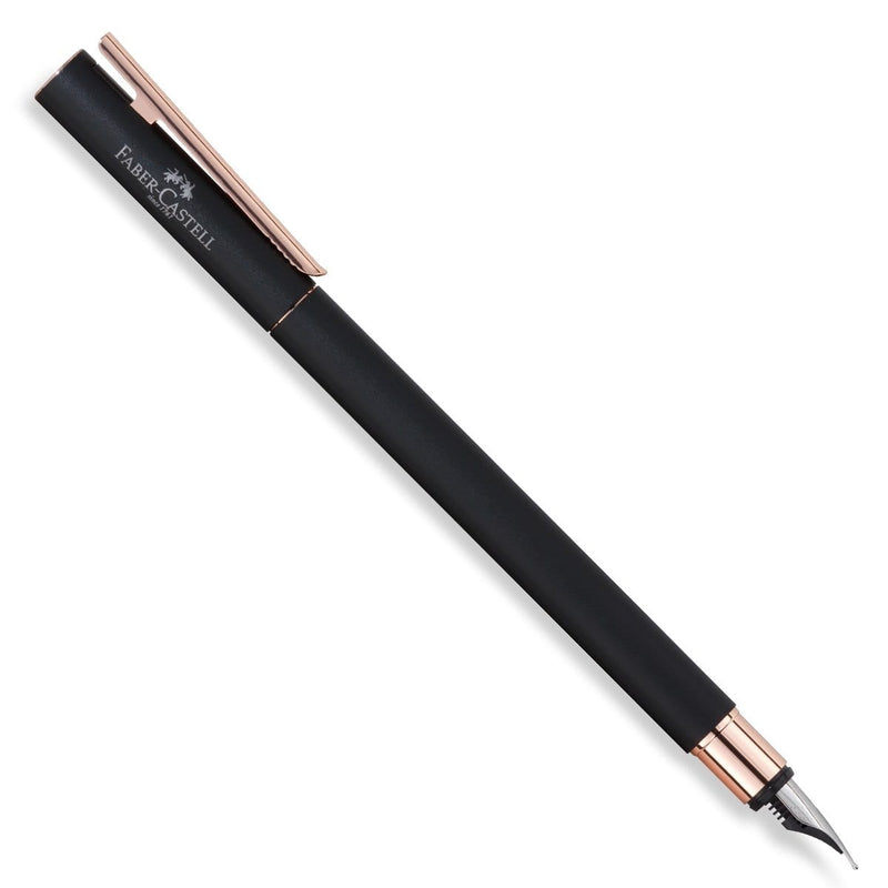 Faber-Castell, Füller, Neo, Slim Schwarz, Rosé-5