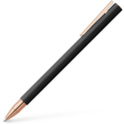 Faber-Castell, Tintenroller, Neo, Slim Metall Schwarz-Rose-1