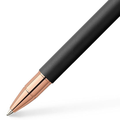 Faber-Castell, Tintenroller, Neo, Slim Metall Schwarz-Rose-2