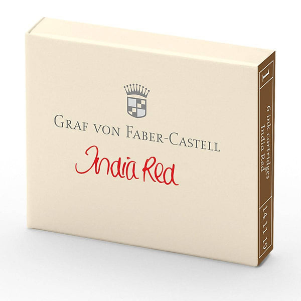 Graf von Faber-Castell, Tintenpatrone, 6x, India Red