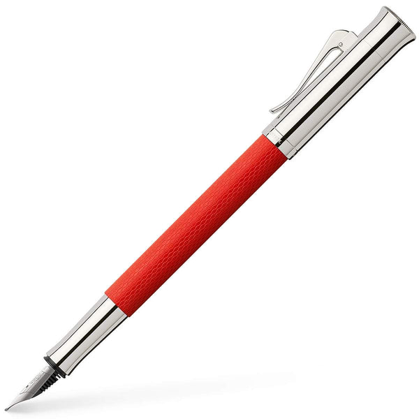 Graf von Faber-Castell, Füller Guilloche, 18K Feder, India Red