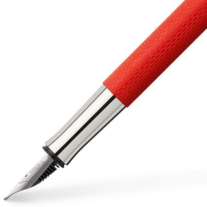 Graf von Faber-Castell, Füller, Guilloche India Red, Rot-2