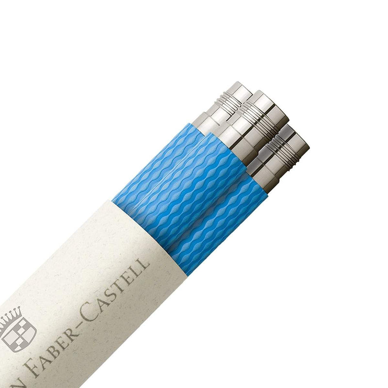 Graf von Faber-Castell, 3 Bleistifte, Guilloche Gulf Blue, Blau-1