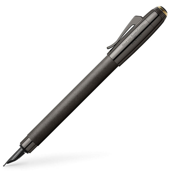 Graf Von Faber-Castell Füllfederhalter Bentley Tungsten B – Luxus-Schreiber Mit Diamantmuster & Edelstahlfeder