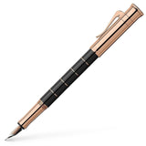 Graf von Faber-Castell, Füller, Classic Anello, Roségold, Schwarz-1