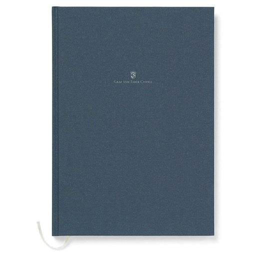 Graf von Faber-Castell, Notizbuch, mit Leineneinband A4, Blau-1