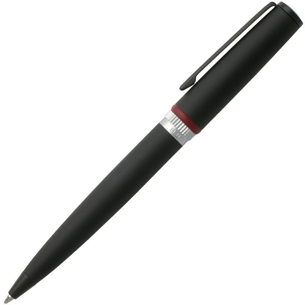 HUGO BOSS, Kugelschreiber Gear, Schwarz-Rot