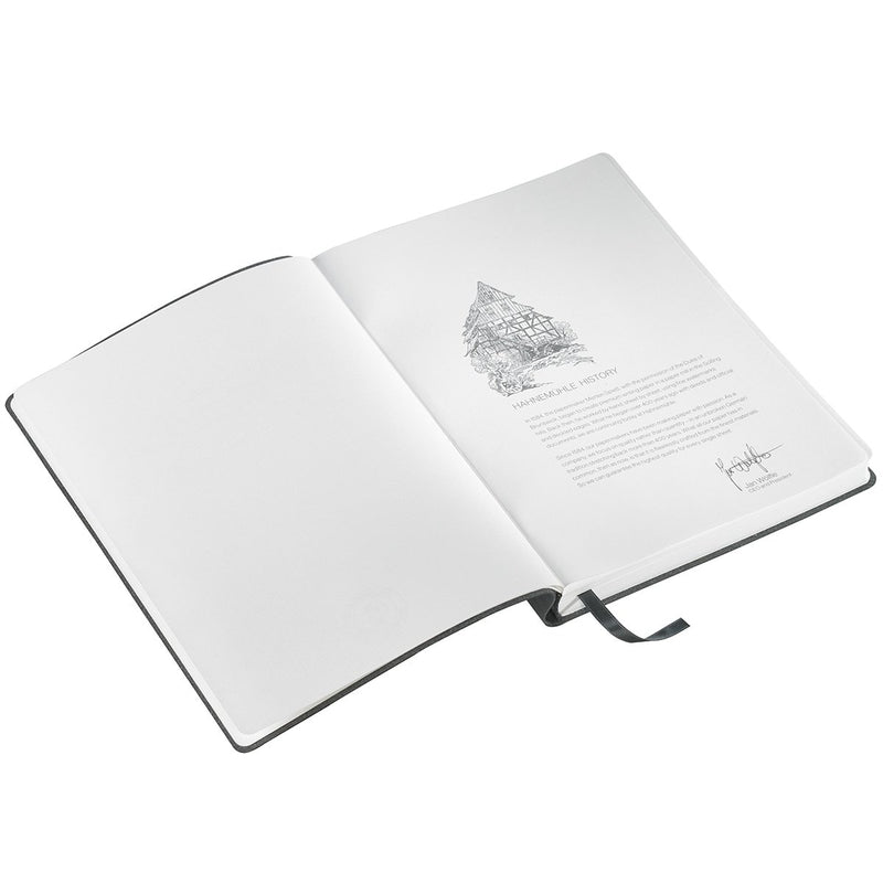 Hahnemühle, Notizbuch, Manuscript, A5, 96 Blatt, 100 g/m², Saffiano-Prägung, Schwarz-2