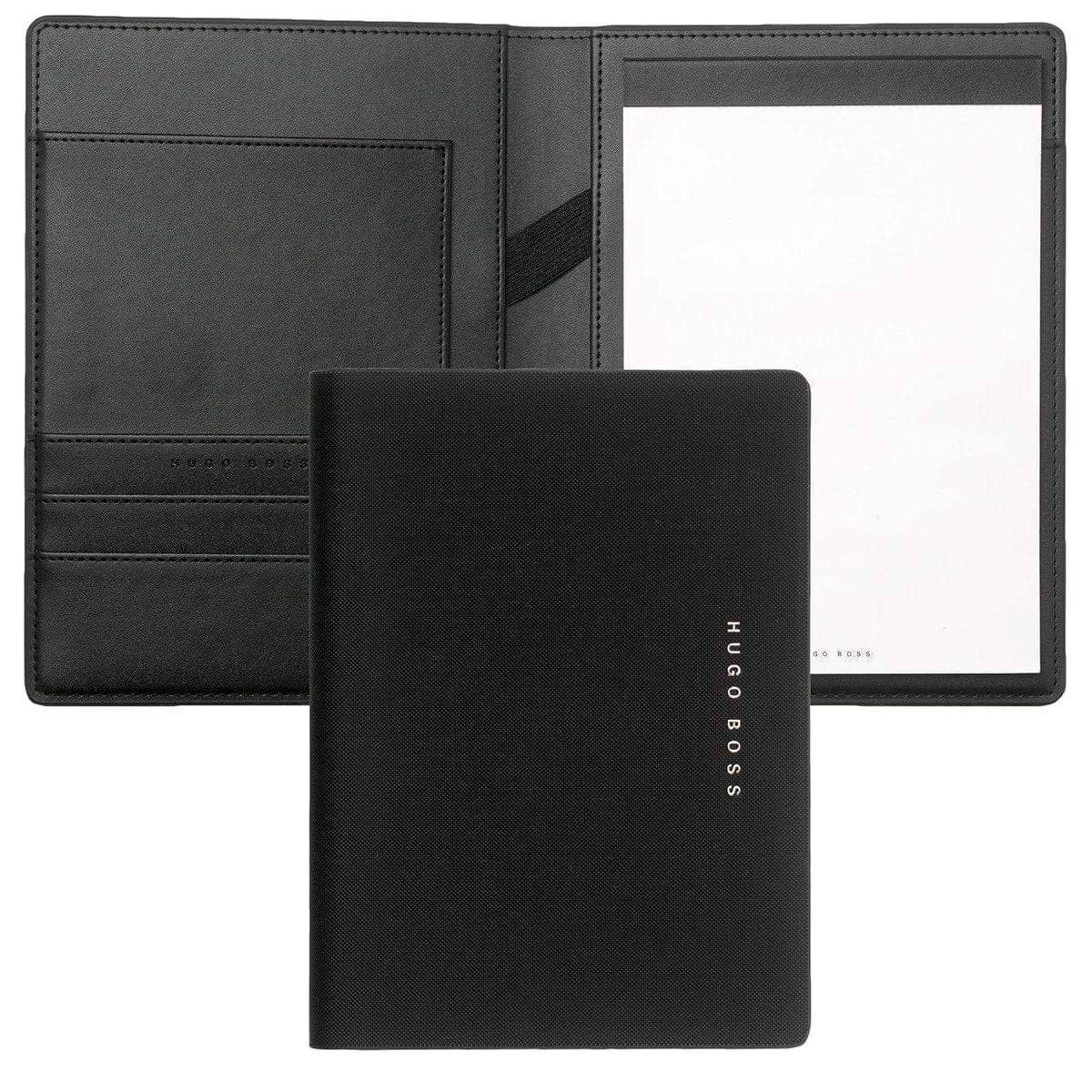 HUGO BOSS, Schreibmappe A5, Essential, schwarz-1