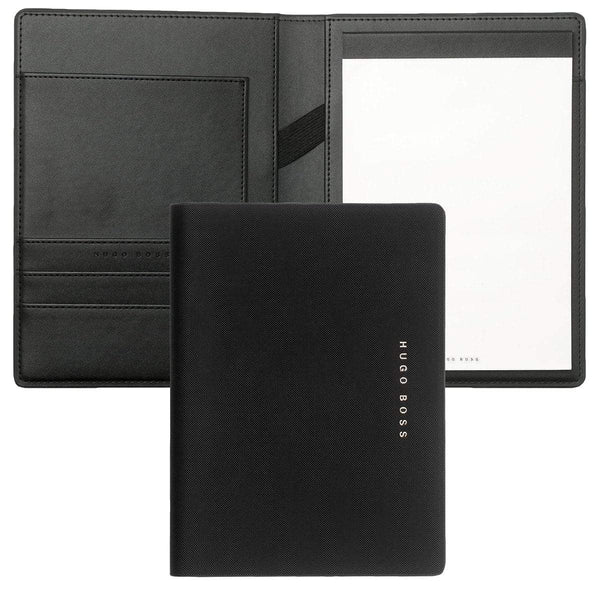 HUGO BOSS, Schreibmappe A5 Essential, schwarz
