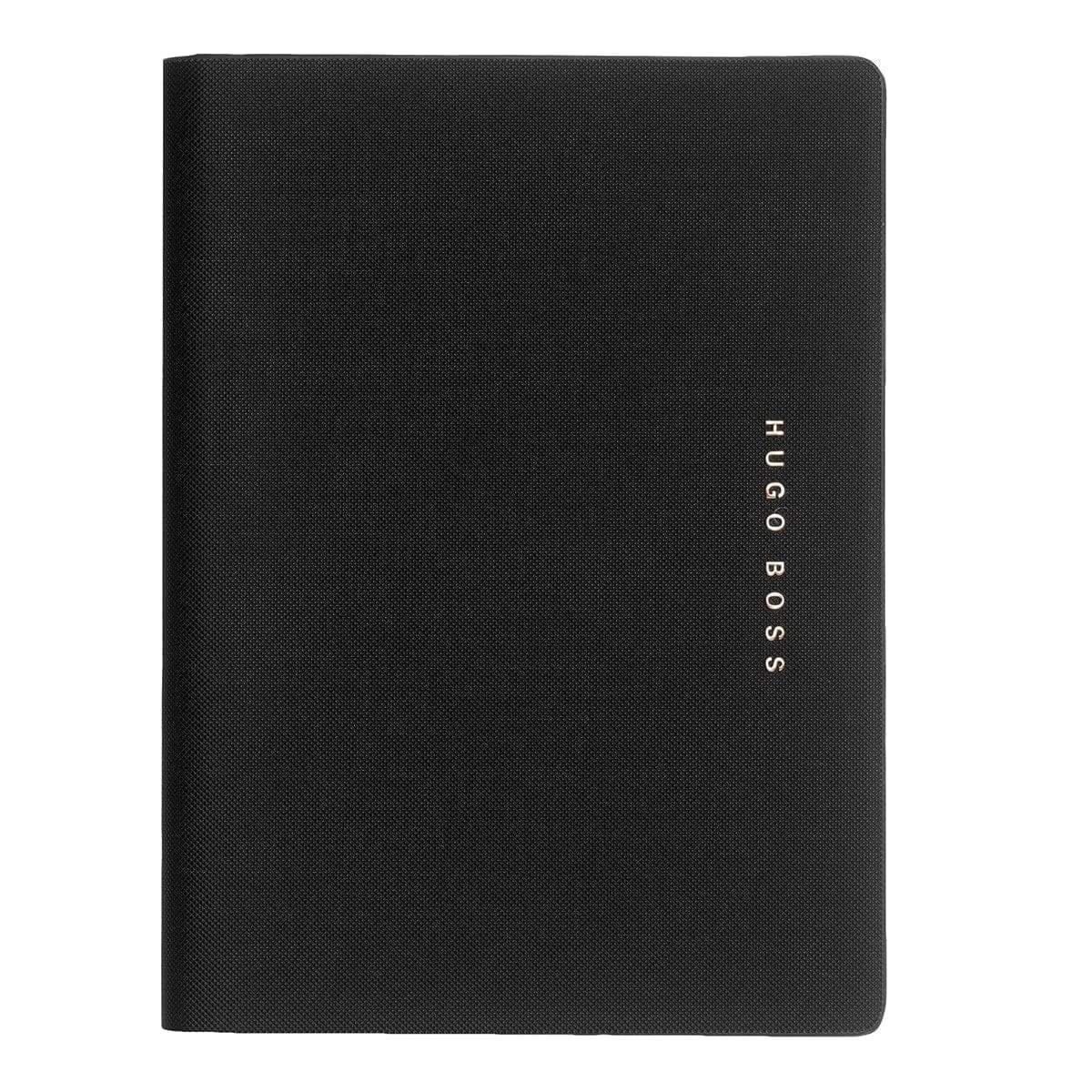 HUGO BOSS, Schreibmappe A5, Essential, schwarz-3