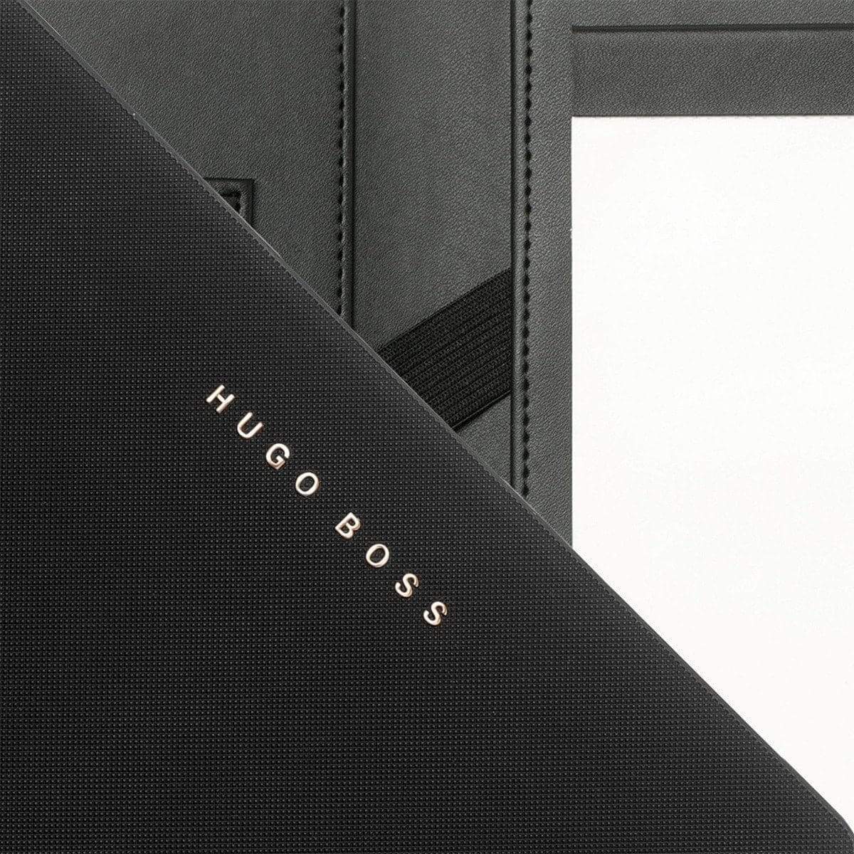HUGO BOSS, Schreibmappe A5, Essential, schwarz-5