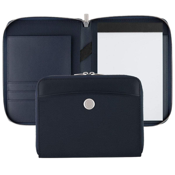 HUGO BOSS, Konferenzmappe Contour, A5, dunkelblau