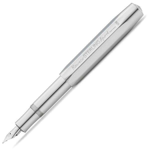 Kaweco, AL Sport Fountain Pen, 925 Sterling Silver LTD Ed. Sport, 14K Nib, silver