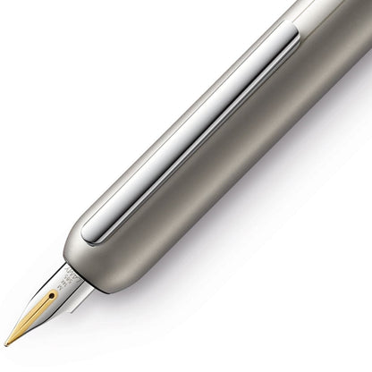 Lamy, Füller, Dialog, Palladium, 14 Karat Goldfeder, Creme-2