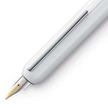 Lamy, Füller, Dialog, pianowhite, 14 Karat Goldfeder, Weiß-2