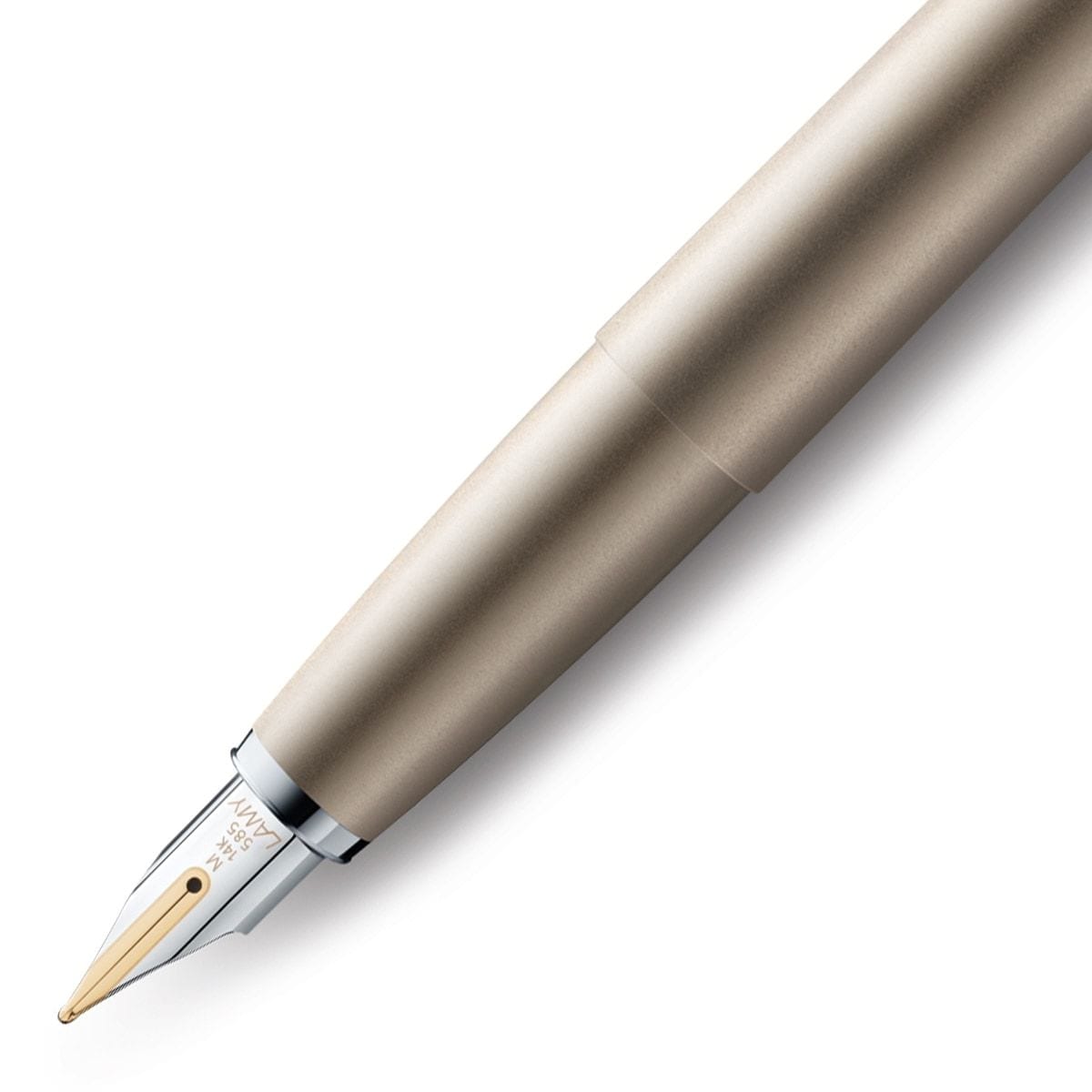Lamy, Füller, Studio, Palladium, 14 Karat Goldfeder, Creme-2