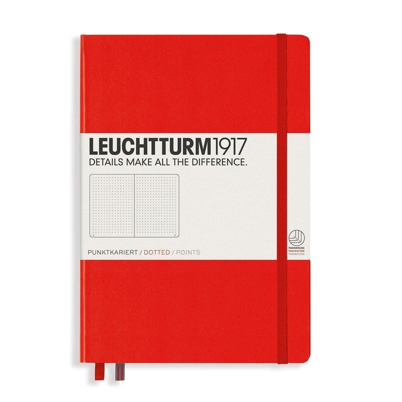 Leuchtturm 1917, Notizbuch, Hardcover, A5, Dotted, Rot-1