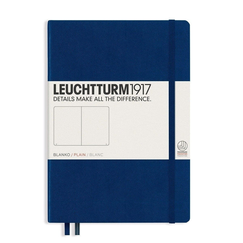 Leuchtturm 1917, Notizbuch, Hardcover, A5, Blanko, Marine-1