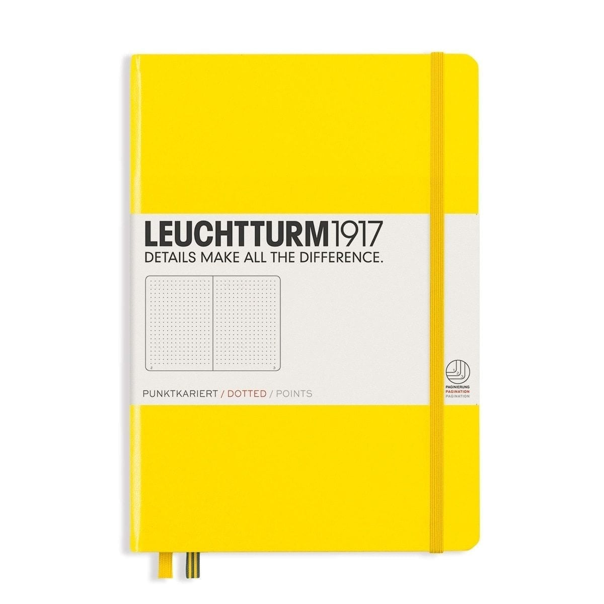 Leuchtturm 1917, Notizbuch, Hardcover, A5, Dotted, Zitrone-1