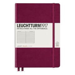 Leuchtturm 1917, Notizbuch, A5 liniert Hardcover, Port Red