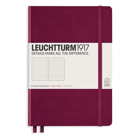 Leuchtturm 1917, Notizbuch, Hardcover, A5, Dotted, Port Red-1