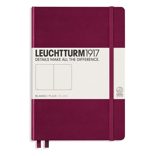 Leuchtturm 1917, Notizbuch, Hardcover, A5, Blanko, Port Red-1