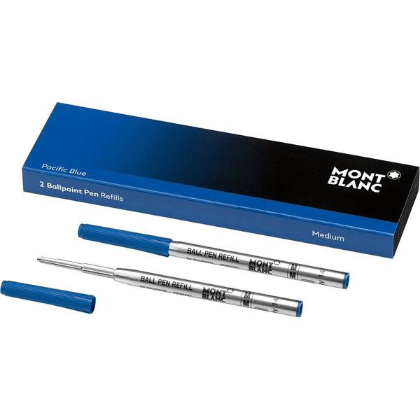 Montblanc,Kugelschreibermine Pacific Blue, 2x Mittel, Geschenk-1