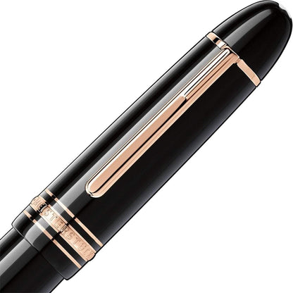 Montblanc, Füller Meisterstück 149 Rotgold plattiert, Schwarz-3
