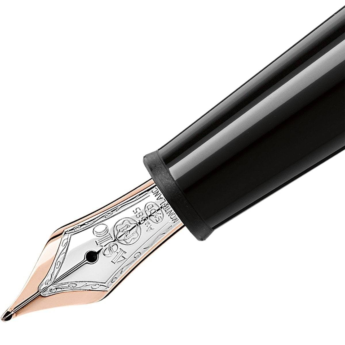 Montblanc, Füller Meisterstück Classique Rotgold plattiert, Schwarz-2