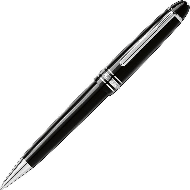 Montblanc, Kugelschreiber Meisterstück Midsize Platin plattiert, Schwarz-1