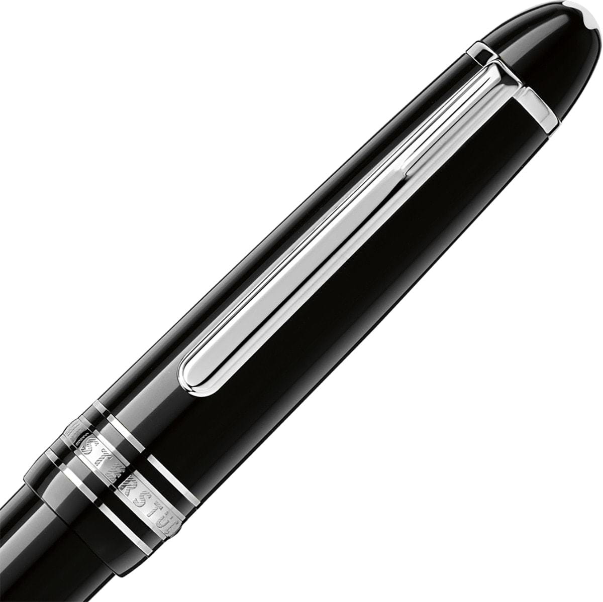 Montblanc, Kugelschreiber Meisterstück Midsize Platin plattiert, Schwarz-3