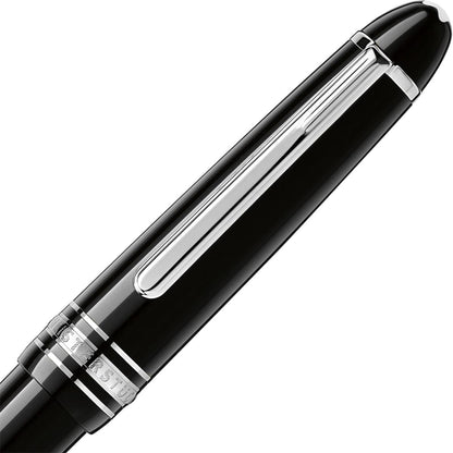Montblanc, Kugelschreiber Meisterstück Midsize Platin plattiert, Schwarz-3