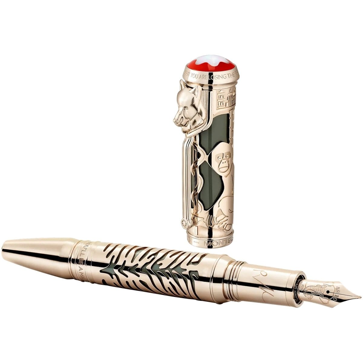 Montblanc, Füller Writers Edition Homage to Rudyard Kipling Tribute to “IF” Limited Edition 1895, Grün/Gold-1