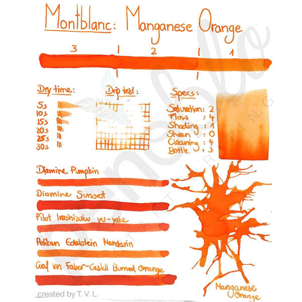 Montblanc, Tintenglas, Manganese Orange, Orange-2