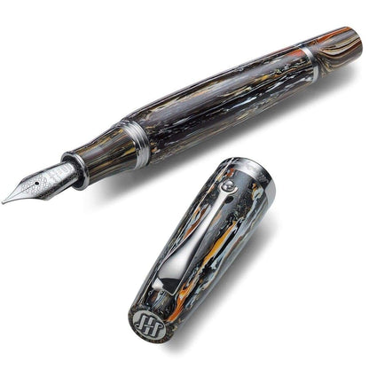 Montegrappa, Füller, Mia Acciaio, Meteor Shower, Schwarz-1