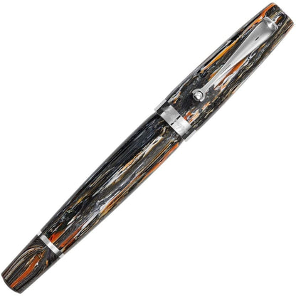 Montegrappa, Füller, Mia Acciaio, Meteor Shower, Schwarz-2