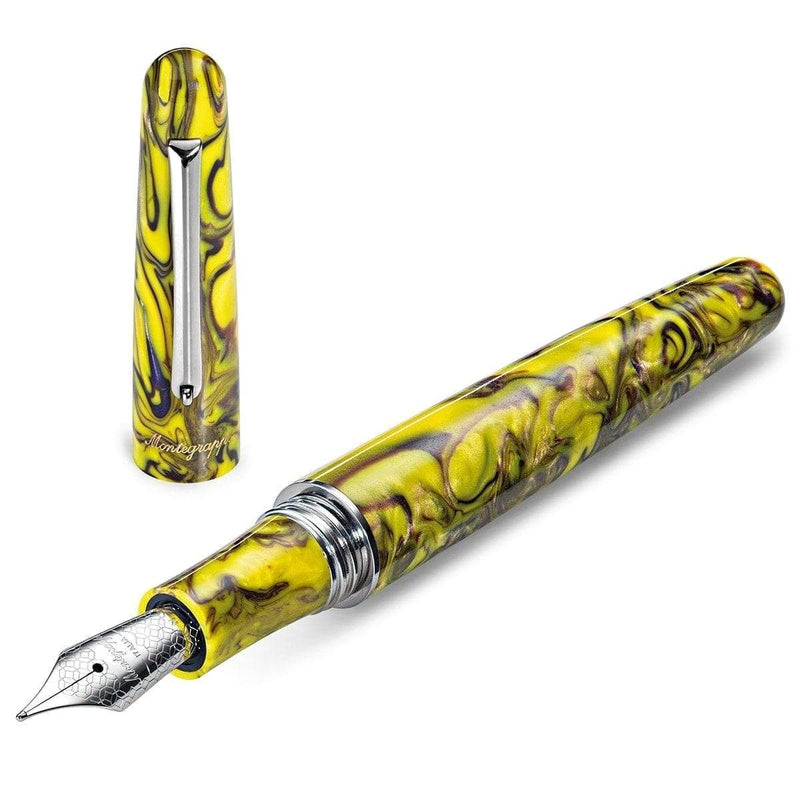 Montegrappa, Füller, Elmo 01, Fantasy Bloom Iris Yellow-4