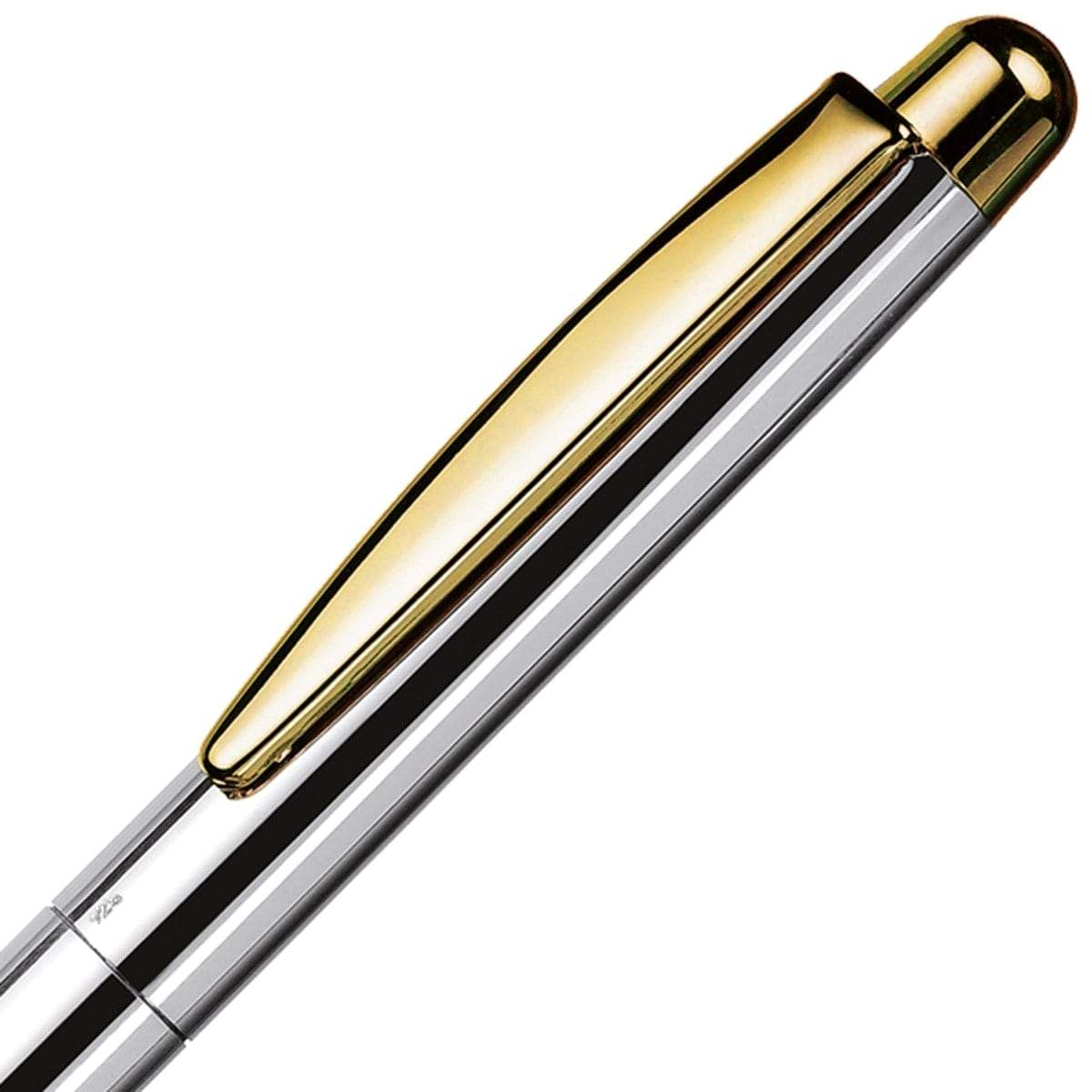 Otto Hutt, Kugelschreiber, Design 02, glatt, gelb vergoldet, Silber-3