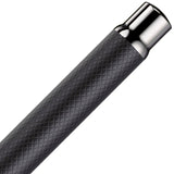 Otto Hutt, Füller, Design 04, Karo matt, platiniert, Edelstahlfeder, schwarz-3