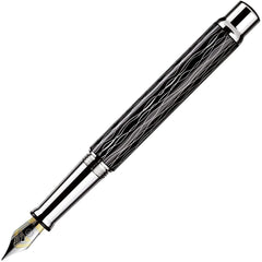 Otto Hutt, Füller Design 04, Welle, platiniert, schwarz