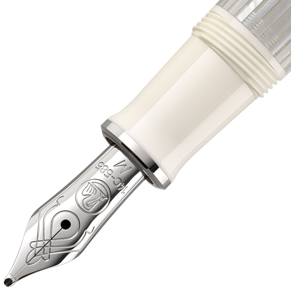 Pelikan, Füller, Souverän M405, Silber-Weiß-2