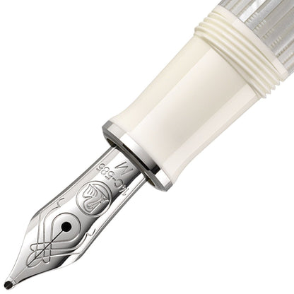 Pelikan, Füller, Souverän M405, Silber-Weiß-2