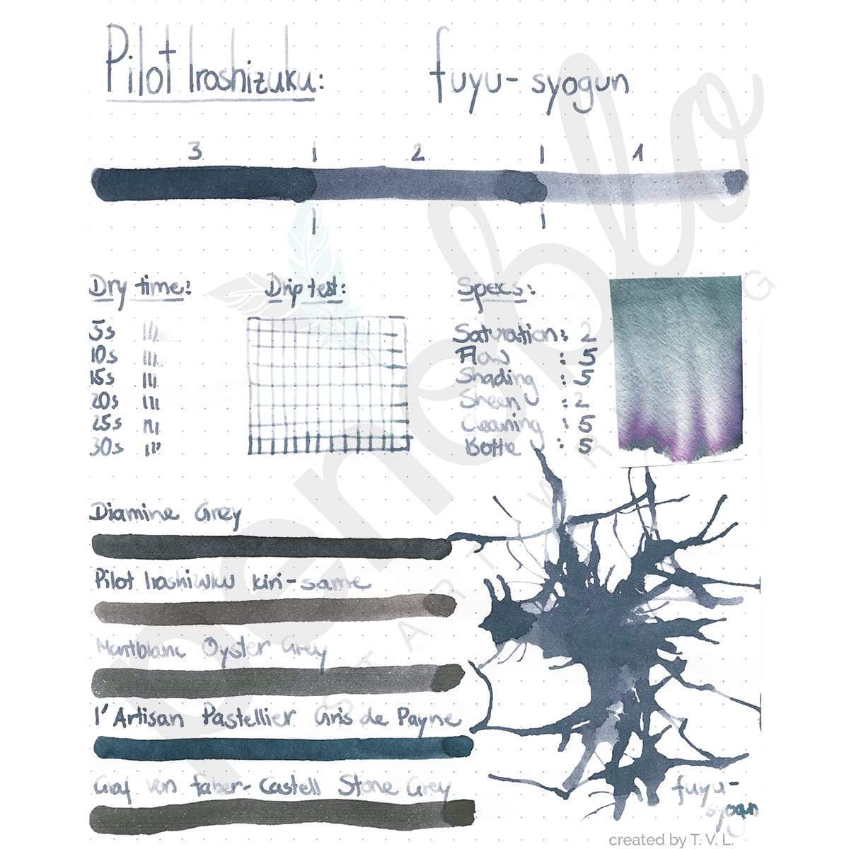 Pilot, Tintenglas, Iroshizuku 50 ml, Fuyu-Syogun Old Man Winter-2